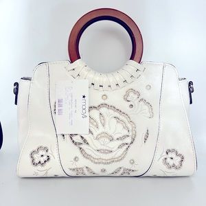 Patricia Nash White Leather Bag!